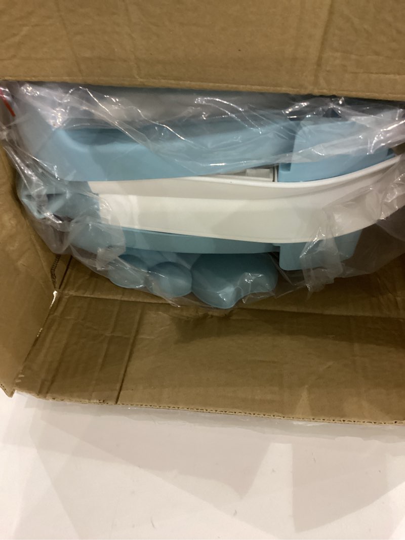 Condition photo showing Good Condition for Collapsible Baby Bathtub for Newborns with Thermometer and Soft Floating Cushion Portable and Foldable Travel Baby Bath Tub for Infants to Toddler 0-36 Month (Blue)