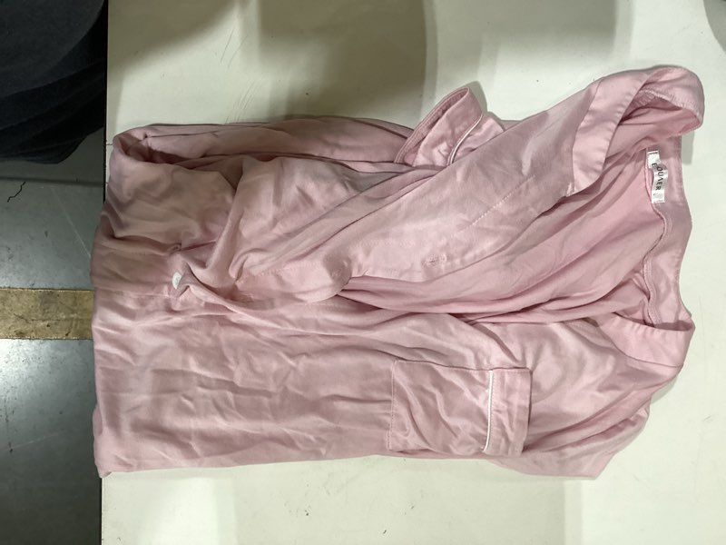 Condition photo showing Good Condition for ekouaer nightgowns for women button down night gowns short sleeve sleep shirt v neck nightshirt soft sleepwear pajams dress misty rose large