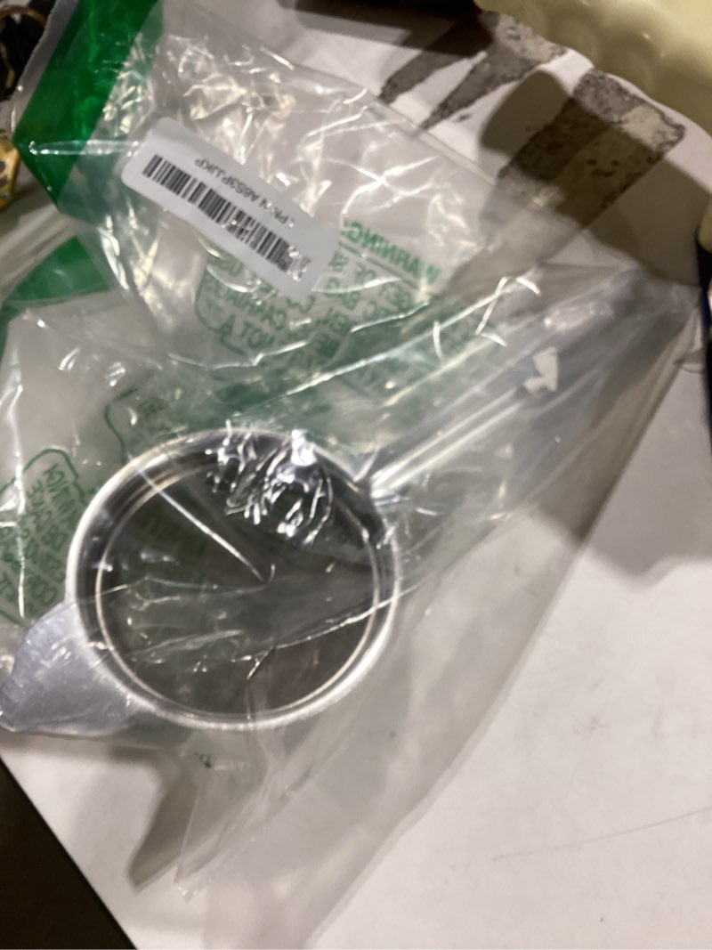 Condition photo showing As Is for 304 stainless steel fine mesh strainers for kitchen, colander-skimmer with handle, sieve sifters for food, tea, rice, oil, noodles, fruits, vegetable 3.35 in small
