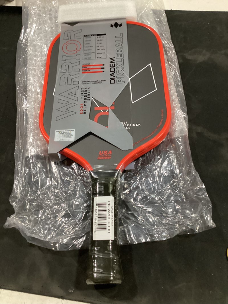 Condition photo showing Good Condition for diadem first responders series paddles | designed to honor police, military, fire rescue | etched carbon face, honeycomb core, midweight 8oz | indoor/outdoor | usapa approved