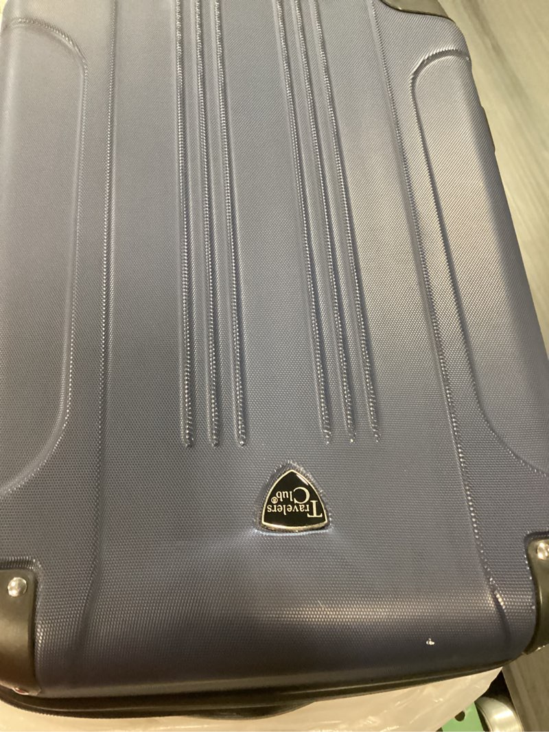 Condition photo showing Good Condition for travelers club chicago hardside expandable spinner luggage, navy blue, 1 piece set 1 piece set navy blue