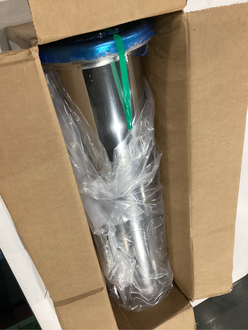Condition photo showing Good Condition for carlisle foodservice products cup dispenser for 8-48 oz (2"-5" diameter) cups for gas stations, restaurants, and fast food, stainless steel, 23.75 x 6.75 x 6.75 inches, silver