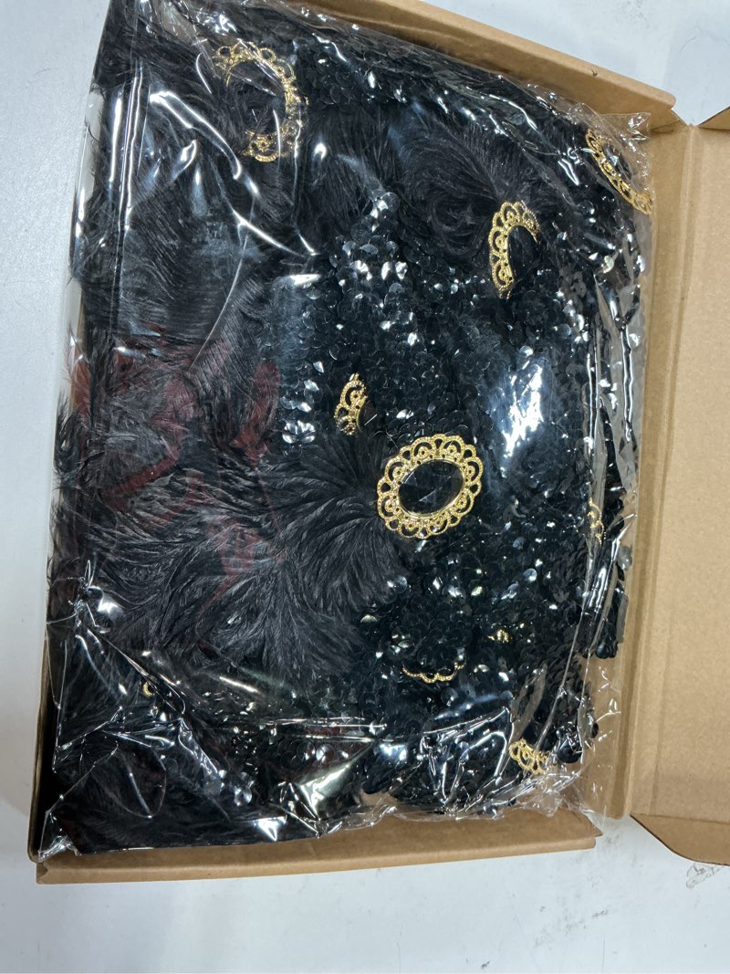 Condition photo showing Good Condition for Jexine 30 Pcs 1920s Flapper Headband Bulk for Women Roaring 20s Hair Costume Flapper Headpiece (Blac