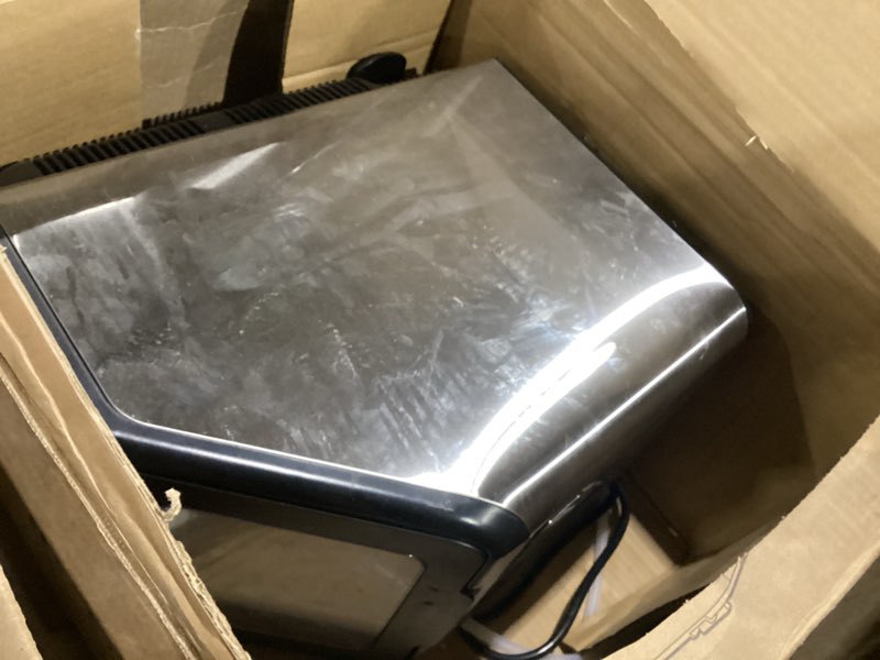 Condition photo showing Good Condition for totnz nugget ice maker countertop, 44lbs per day with self-cleaning function?timer pebble ice maker with soft chewable ice for home kitchen office bar party,stainless steel silver 44 lbs