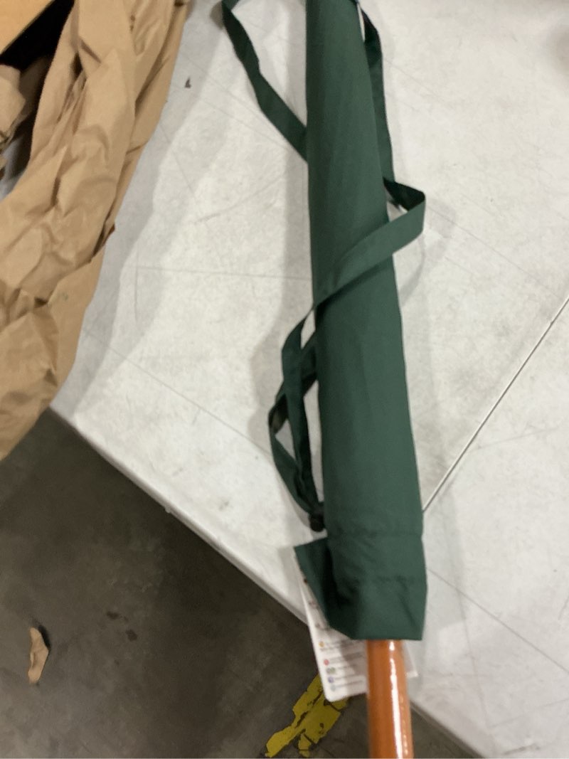 Condition photo showing Good Condition for royal walk large windproof umbrella for 2 people, 54 inch, dark green, auto open, wooden handle, 16 ribs, travel size