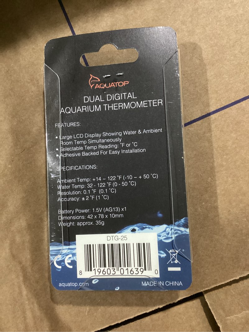 Condition photo showing item condition for Dual digital aquarium thermometer