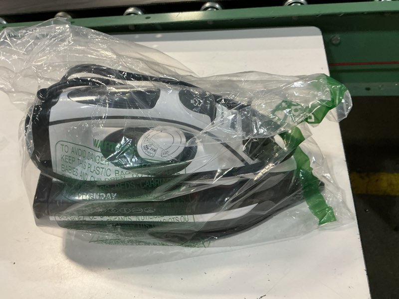 Condition photo showing As Is for ironday steam iron for clothes 20s fast heat-up,1700w iron with 14.07oz large water tank,non-stick ceramic soleplate, anti-drip, auto-off, burst steam, self-cleaning