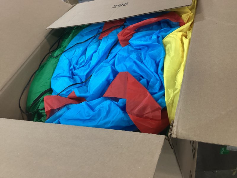 Condition photo showing As Is for 12FT Giant Christmas Inflatables Outdoor Decorations - Large Blow Up Christmas Tree with Gift Boxes - Rotating LED Lights Inflatable Xmas Decor for Yard Lawn Garden Holiday Party Giant Christmas Tree -12Ft