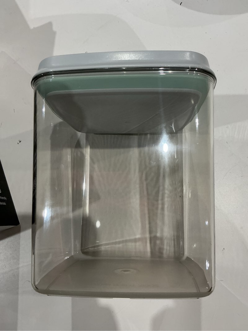 Condition photo showing Good Condition for dog food storage container with one-touch lid, 2.8 qt / 2.65 l stackable durable bpa-free pet cat food storage container,for pet treats, supplements & small kibble 2.8qt