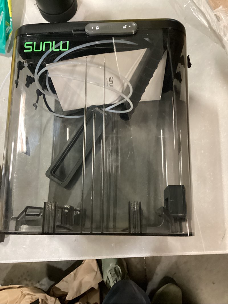 Condition photo showing As Is for sunlu filament dry box - 3kg filament storage box with hygrometer | airtight sunlu box for 3d printer filament protection, works with sp2 dryer base, compatible with pla/petg/tpu/abs/nylon