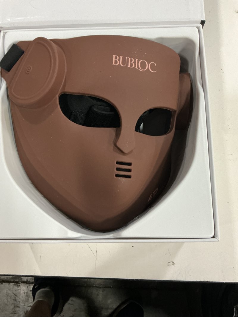 Condition photo showing Good Condition for 4d wireless red light therapy for face and neck with 400 leds,8+1 color light therapy mask with nir, 850nm red light therapy mask, 4000mah rechargeable led face mask remote control for home & travel brown