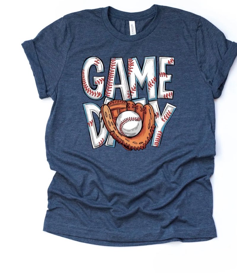 Baseball Game Day Shirt: Bella + Canvas Unisex Tee