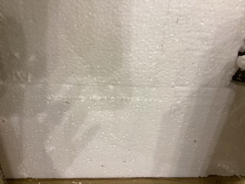 Condition photo showing As Is for Hi-Line Gift Ltd. Large Black & White Siberian Husky Sitting