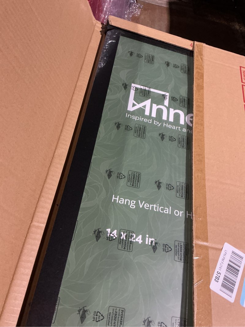 Condition photo showing Good Condition for Annecy 14x24 Picture Frame Black?1 Pack?, 14 x 24 Picture Frame for Wall Decoration, Classic Black Minimalist Style Suitable for Decorating Houses, Offices, Hotels 14x24 Black