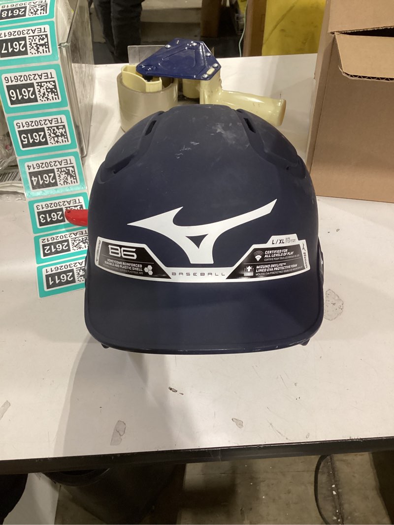 Condition photo showing Good Condition for Mizuno Adult B6 Baseball Batting Helmet Navy Large-X-Large