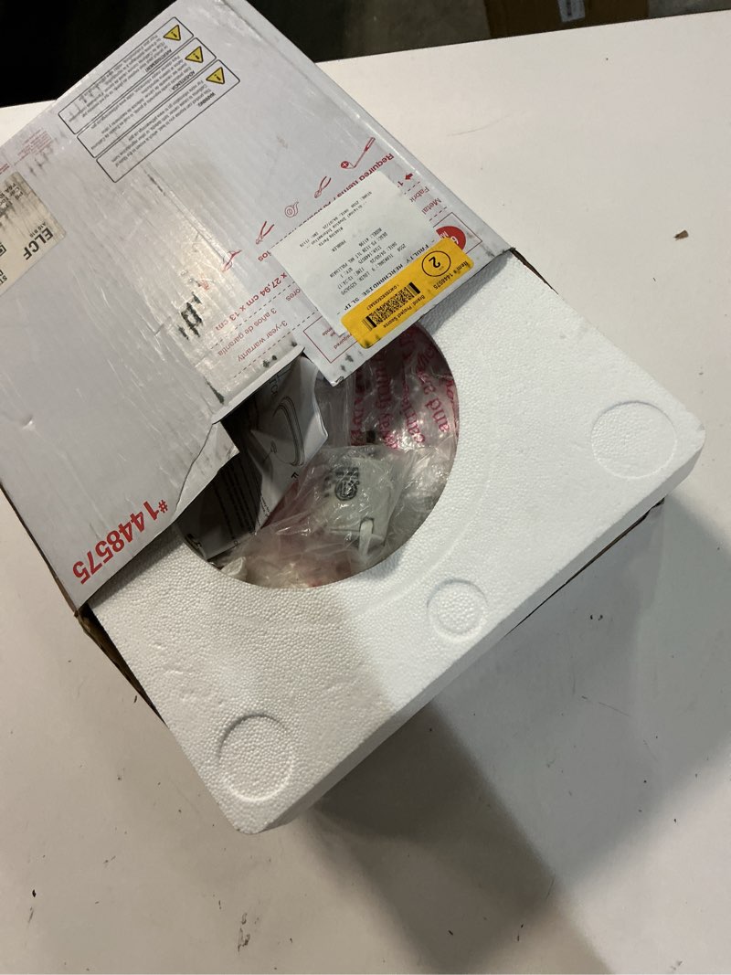 Condition photo showing As Is for project source 1-light 11-in brushed nickel led flush mount light