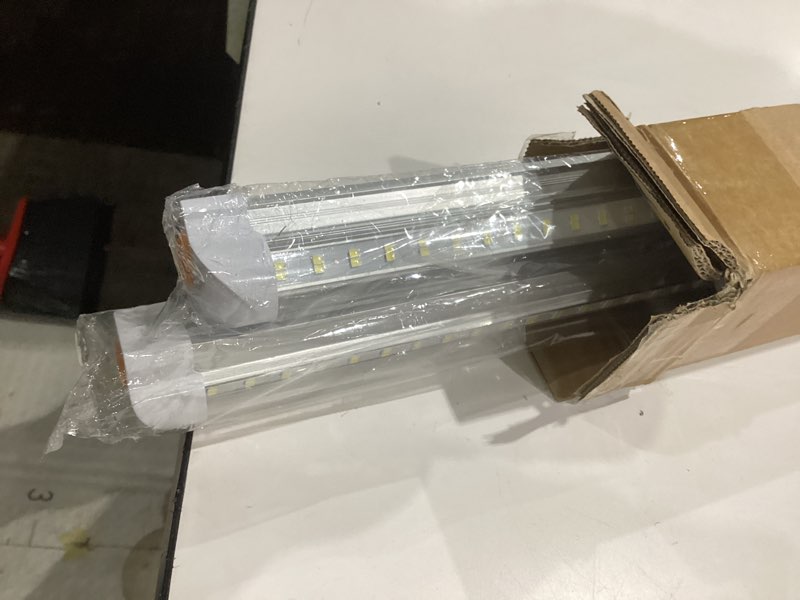 Condition photo showing Good Condition for xlnyuui led shop lights,4ft led light 50w 6500k 7000lm led daylight,garage light linkable clear cover integrated v-shape for garage warehouse workbench workshop(2-pack) 4ft 2pack