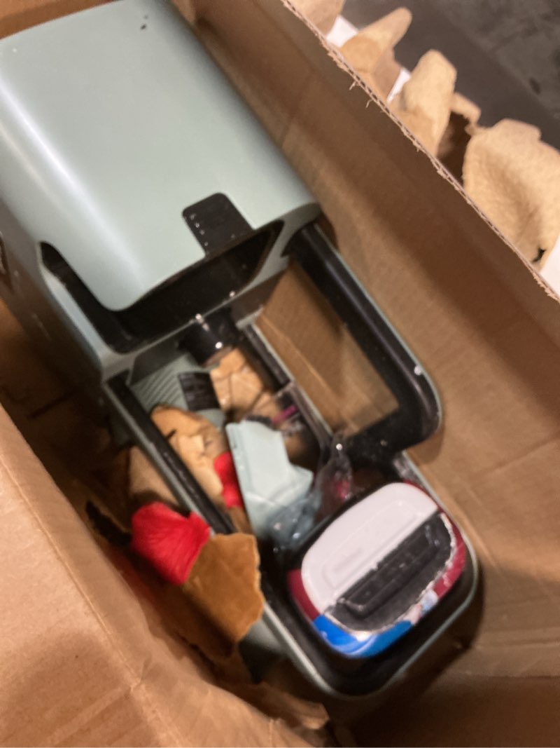 Condition photo showing As Is for Shark StainForce Cordless Portable Spot, Stain, & Odor Remover System for Carpets, Area Rugs, Upholstery, Stairs, with Storage Caddy, Accessories, and Full-Size Cleaning Solution, HX101 (missing parts)