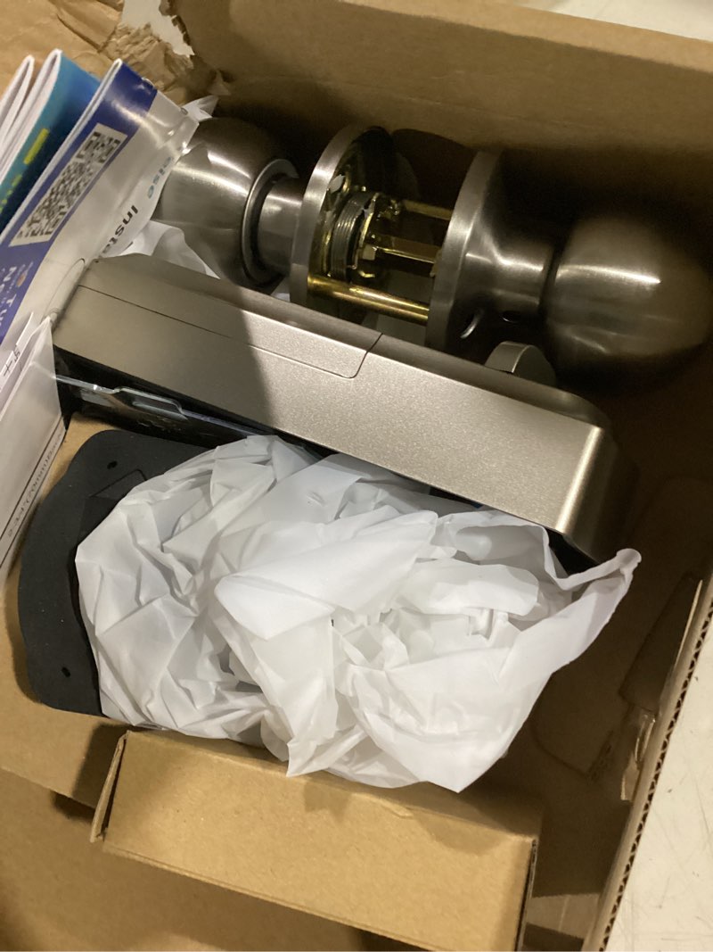 Condition photo showing Good Condition for veise ve012w-k built-in wifi fingerprint smart lock with 2 knobs, no hub needed, remote app control, keyless entry door lock, smart deadbolt for front door, auto locking, satin nickel
