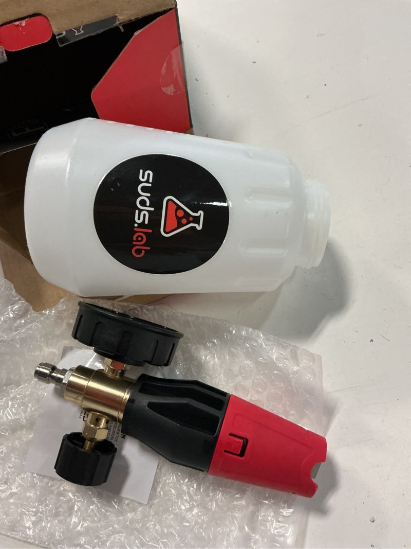 Condition photo showing Good Condition for suds lab f1 professional foam cannon pressure washer 32oz bottle