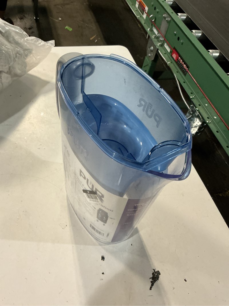 Condition photo showing As Is for pur 7 cups blue water filtration pitcher