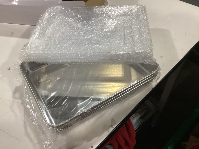 Condition photo showing New/Like New for Onader Baking Pan with Lid, Stainless Steel Lasagna Rectangle Cake Browinie Pan, 9¾ x 12½ x 2 Inch, Set of 3 3Pans+3Lids 12.5''x9.7''x2''