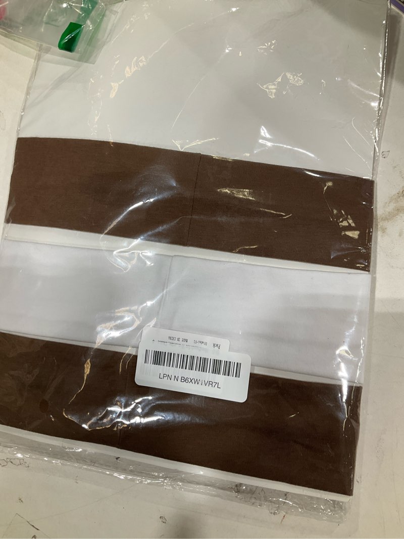 Condition photo showing New/Like New for Headbands for Women, 8pcs Stretchy Non Slip Soft Cotton Cloth Hair Bands for Sports, Workout, Yoga and Running Black, White, Gray, Brown