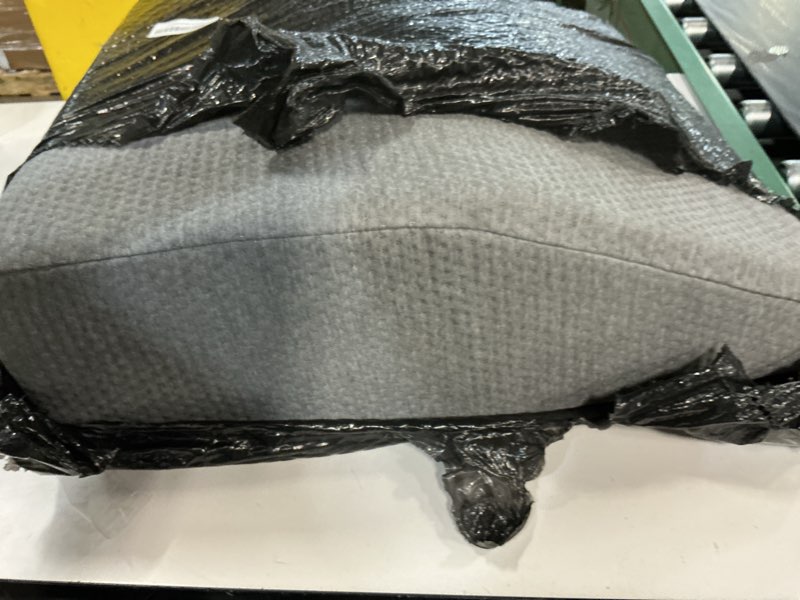 Condition photo showing As Is for Leg Pillow Elevation Blood Circulation, Leg Wedge for Elevation for Swelling, Leg Elevating Pillow for After Surgery, Memory Foam Foot Knee Pillow for Back Sleeping 24×22×8 Inch Dark Grey 24*22*8 Inch Dark Grey