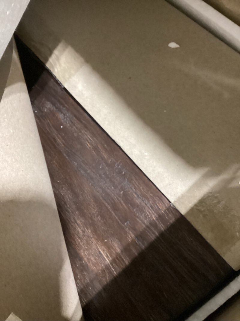 Condition photo showing Good Condition for WELLAND Colin 10" Deep Floating Shelves Rustic Wall Shelf Wall Mounted Wooden Shelves (Walnut, 24X10X2.75 inch) Walnut 24X10X2.75 inch