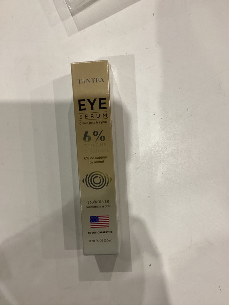 Condition photo showing New/Like New for 6% Caffeine Eye Cream for Puffy Eyes & Dark Circles, 1% Retinol Eye Serum for Under Eye Bags, Anti-Aging Eye Treatment for Men and Women