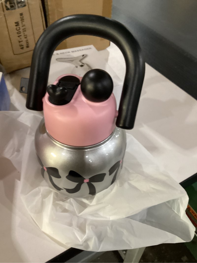 Sidagar 22 oz Tote Water Bottle with Straw and Carry Handle, Wide Mouth Vacuum Insulated Stainless S