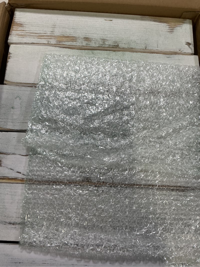 Condition photo showing Good Condition for dandat 12 set wood boxes for centerpieces 12x4 inch rectangle wooden planter box rustic wooden planters with removable plastic liner floral foam blocks for christmas wedding home garden decor(white) 12 x 4 inch white 12