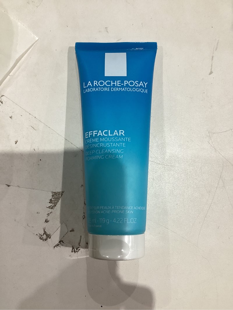 Condition photo showing New/Like New for La Roche-Posay Effaclar Deep Cleansing Foaming Facial Cleanser, Cream Cleanser & Daily Face Wash for Oily Skin & Acne Prone Skin to Minimize Look of Pores