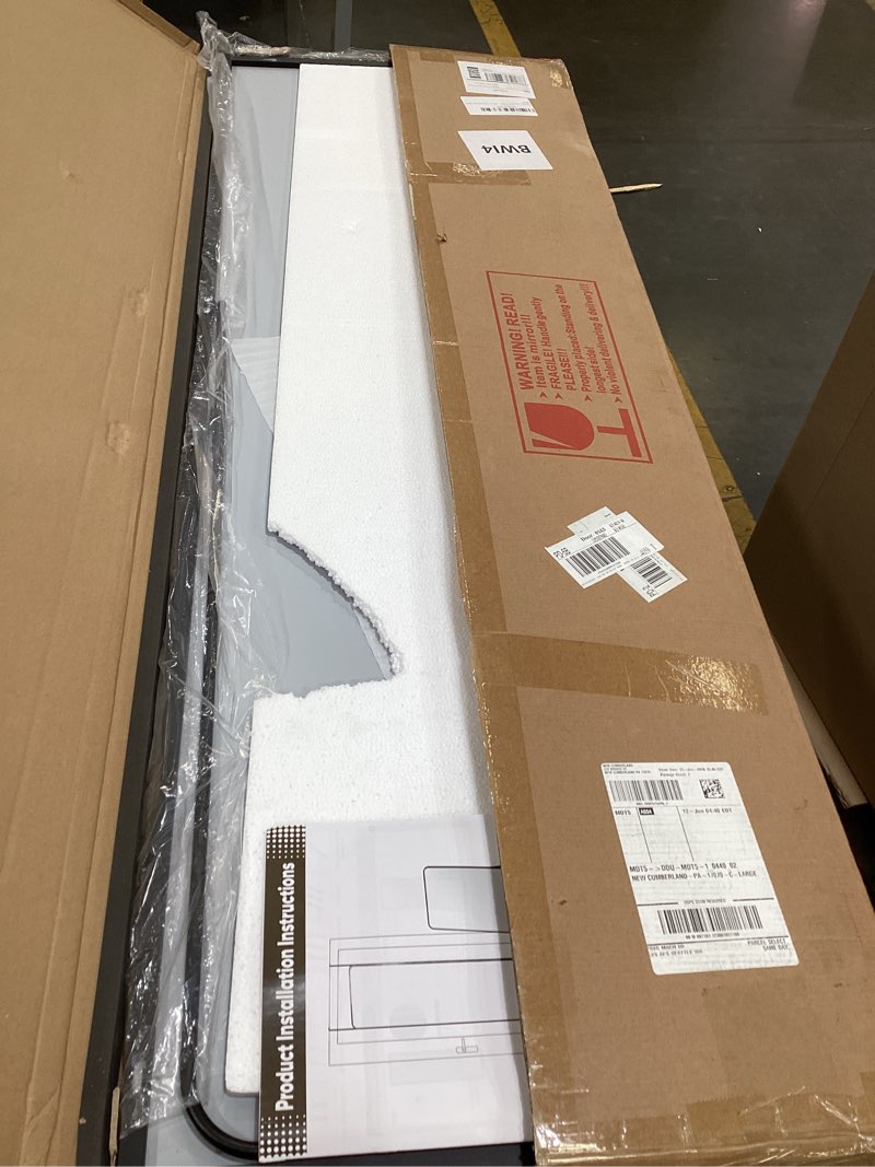 Condition photo showing Good Condition for antok 58"×20" full length door mirror, over the door mirror with aluminum alloy frame, no drill installation, shatterproof glass, wall mounted hanging mirror for bedroom, dorm, bathroom, black black 58"l x 20"w