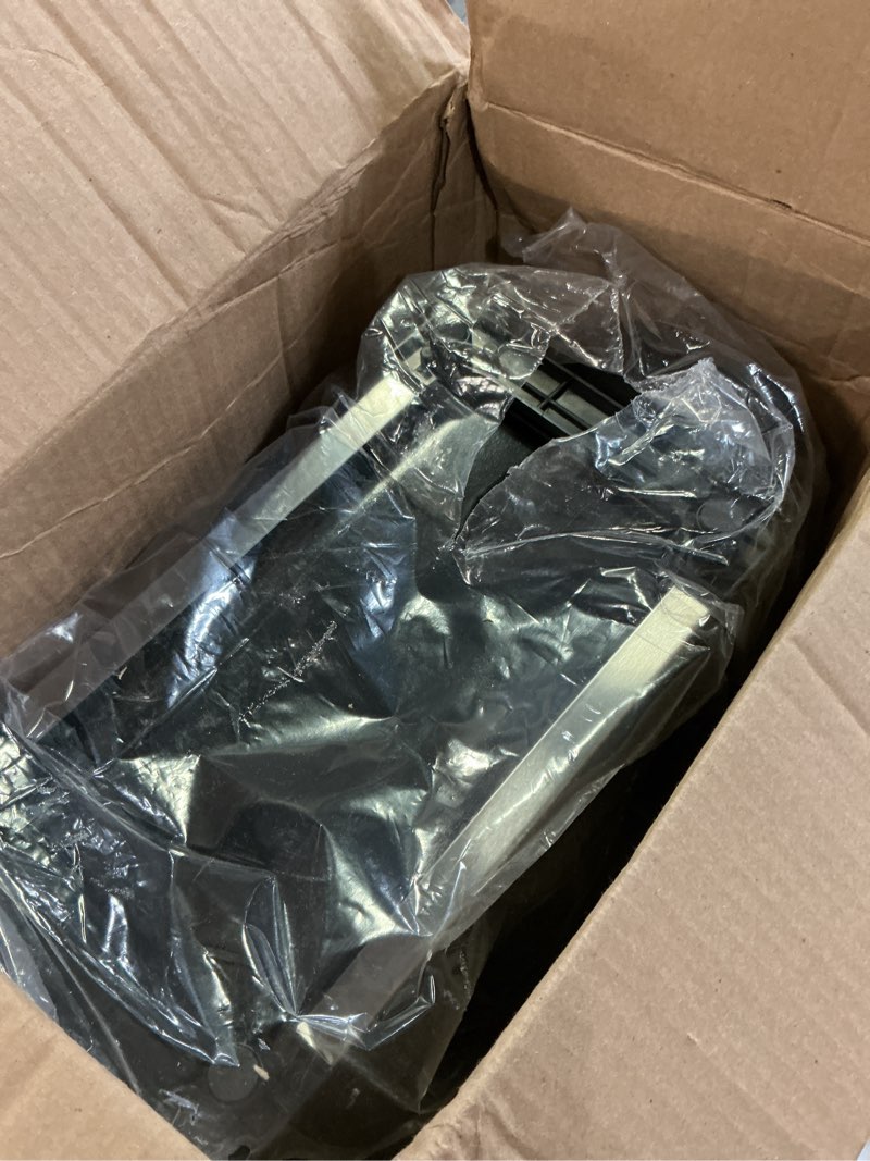 Condition photo showing As Is for OVENTE Electric Deep Fryer 2 Liter Capacity, 1500 Watt Lid with Viewing Window and Odor Filter, Adjustable Temperature, Removable Frying Basket and Easy to Clean Stainless Steel Body, Silver FDM2201BR