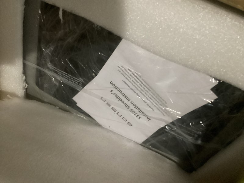 Condition photo showing Good Condition for BONSEN Heavy Duty Paper Shredder, 24-Sheet Cross-Cut Shredder, 40-Min Continuous Running Time, Commercial Grade Shredder for Office, 9-Gallon Big Basket, 55dB Super Quiet, P-4 High Security (S3105)