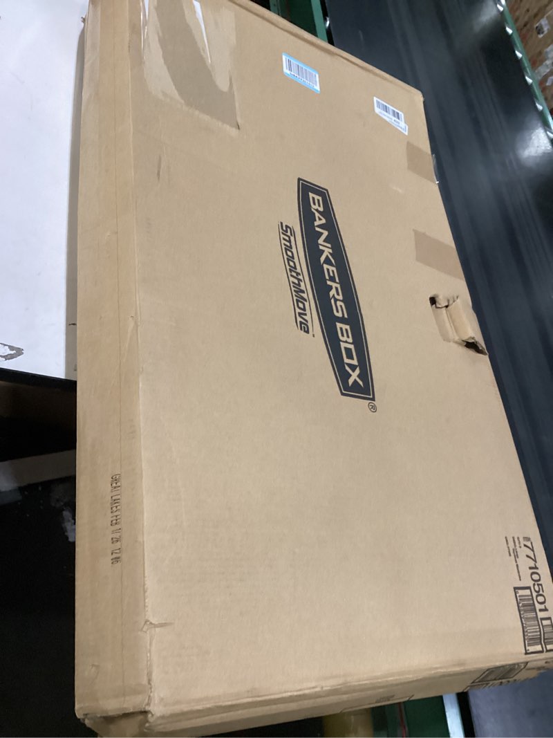 Condition photo showing Good Condition for bankers box tall wardrobe box 3 pack, tape-free design, 24" x 24"x 40"(7710501)