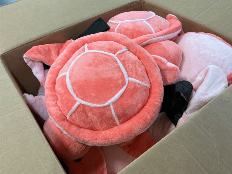 Condition photo showing Good Condition for Junkin 3 Pcs Turtle Butt Pads for Snowboarding Ski Protective Gear Set Cute Turtle 3D Hip Protectors for Skating Tortoise Cushion Padded Turtle Knee Pad for Kid Adult Skiing Roller Protection Pink