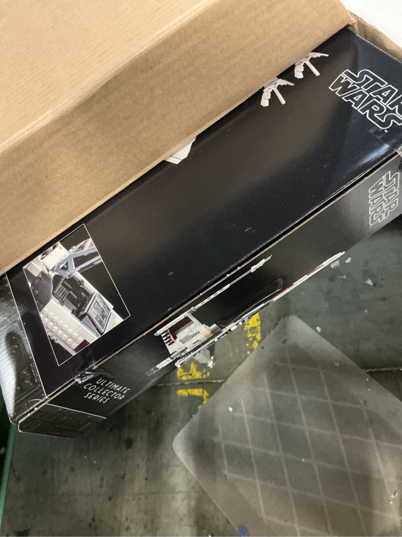 Condition photo showing New/Like New for lego star wars ultimate collector series x-wing starfighter building set for adults, star wars collectible for build and display with luke skywalker minifigure, fun gift idea for fans, 75355
