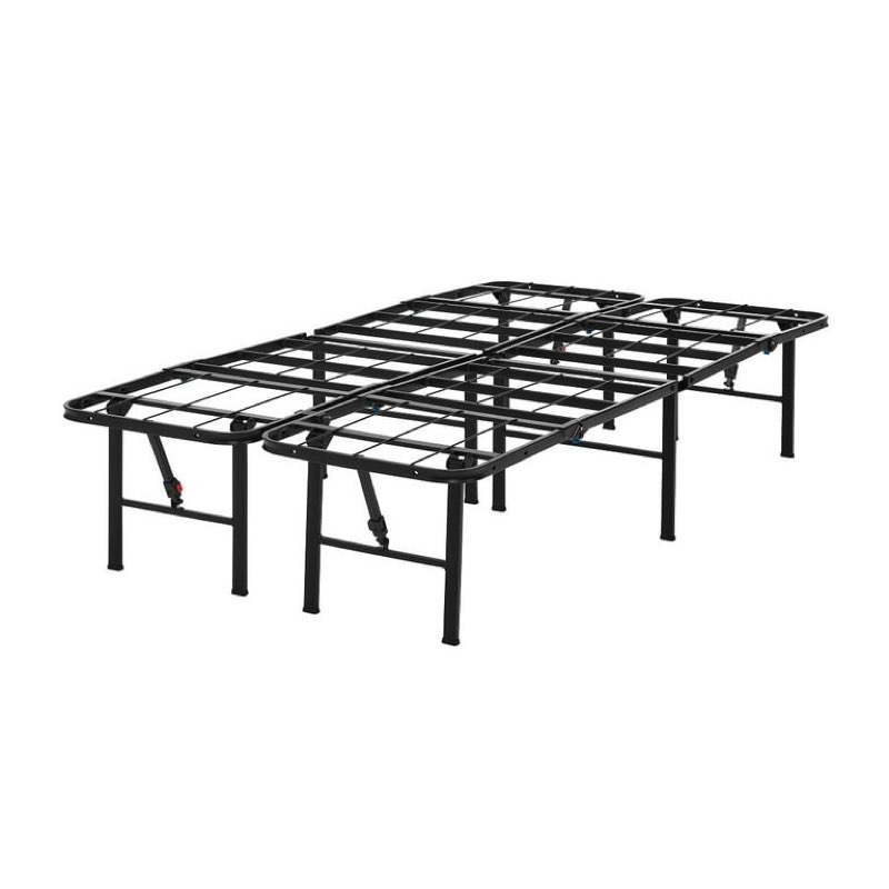 mainstays 14" high quad fold steel platform bed frame, twin xl 