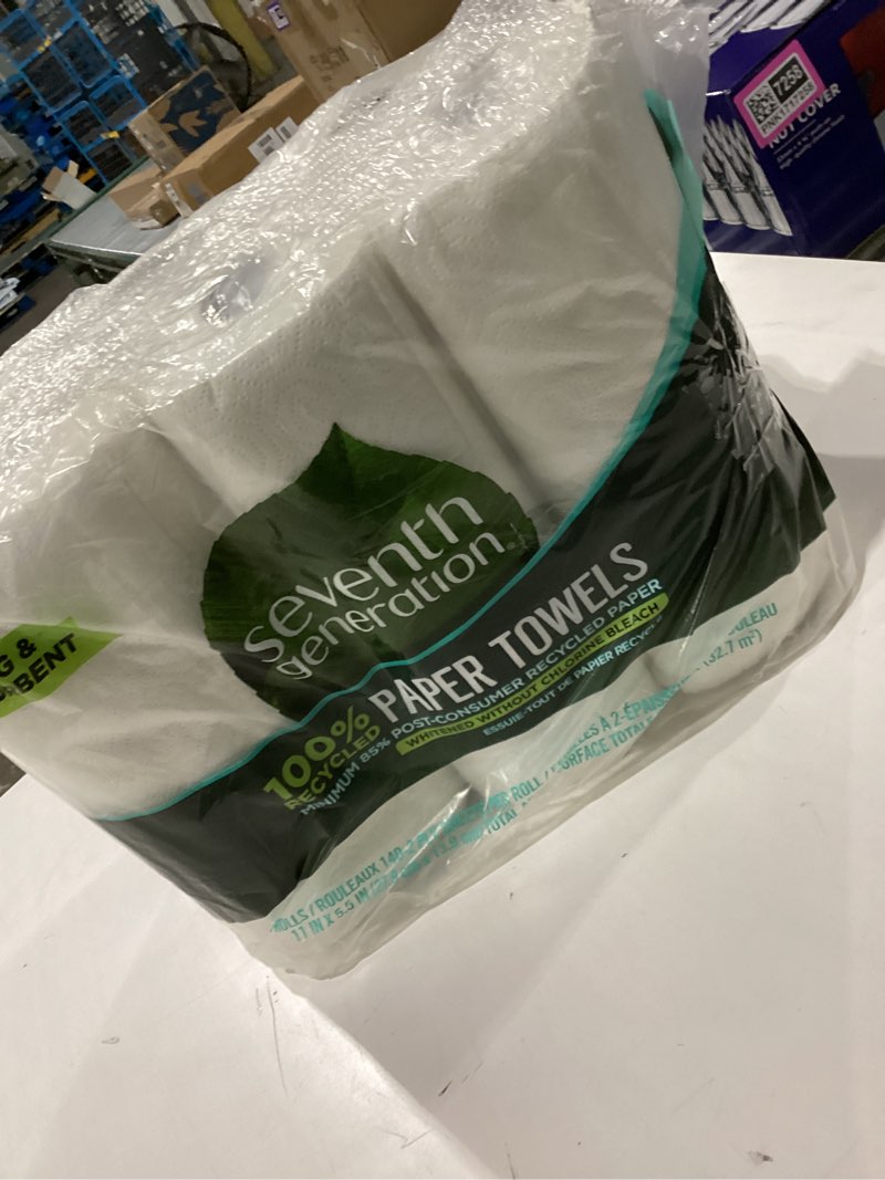 Seventh Generation Paper Towels, 100% Recycled Paper, 2-Ply, 6-Count