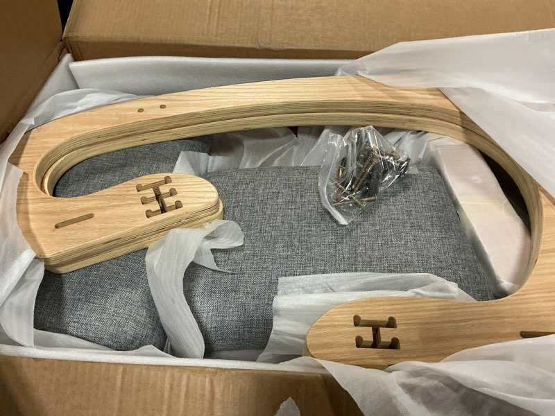 Condition photo showing Good Condition for Ultimate Ergonomic Kneeling Chair - Adjustable Seat & Smooth Rocking Base for Active Posture Support, Effectively Relieves Back & Spine Pressure at Home/Office, Sturdy Kneeling Chair Holds 300lbs Wood