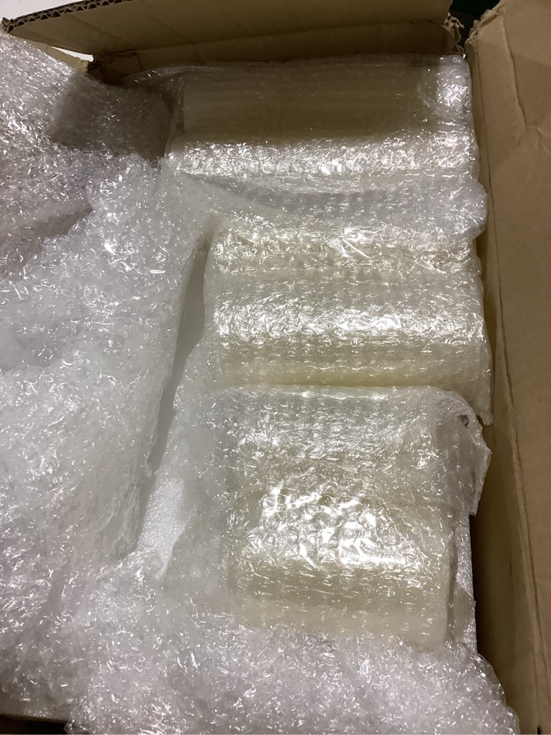 Shihanee Set of 6 Pillar Candles with Glass Cylinder Vases Clear Cylinder Hurricane Candleholders fo