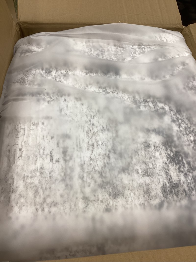 Condition photo showing Good Condition for 8x10 Area Rug for Living Room:Washable Modern Neutral Abstract Rug with Low Pile Non Slip Soft Thin Large Indoor Carpet for Bedroom Dining Room Home Office Decor - Grey Blue Grey Blue 8' x 10' (Rectangular)