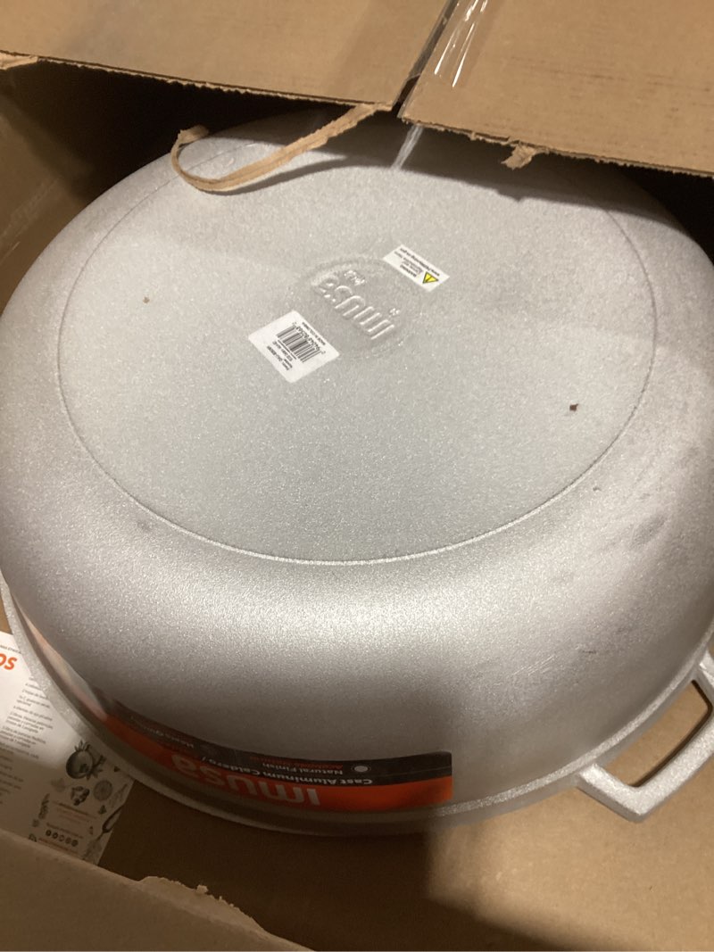 Condition photo showing Good Condition for IMUSA GAU-80508 Jumbo Traditional Natural Caldero for Cooking and Serving, 18 Quart, Silver Aluminum Lid 18 Qt