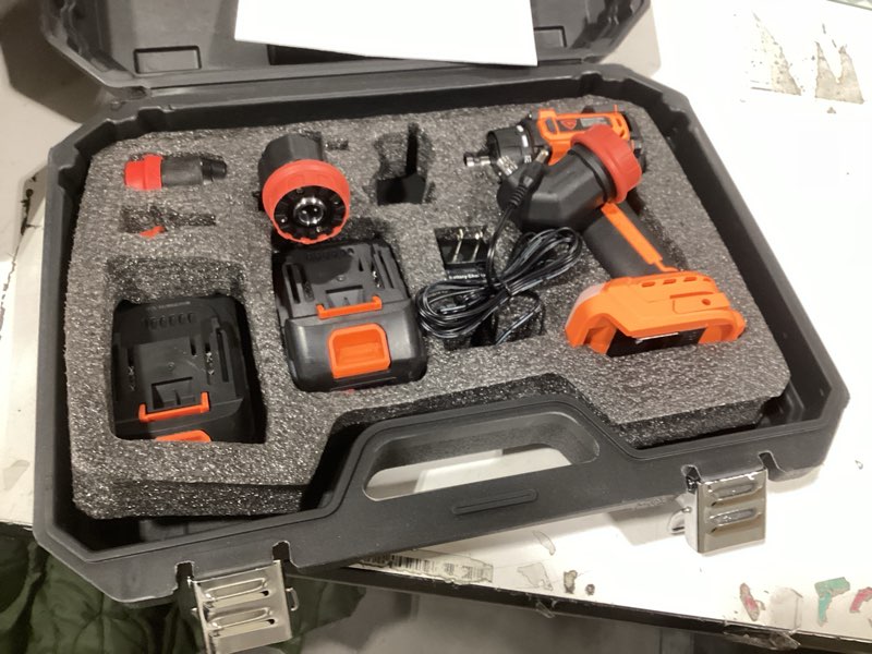 Condition photo showing Good Condition for Similar product ENERTWIST Cordless Screwdriver, 8V Max 10Nm Electric Screwdriver Rechargeable Set with 82 Accessory Kit and Charger in Carrying Case, 21+1 Cluth, Dual Position Handle, LED Light, ET-CS-8 82PCS 8V ORANGE
