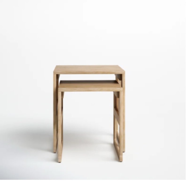  cinna solid wood nesting tables
