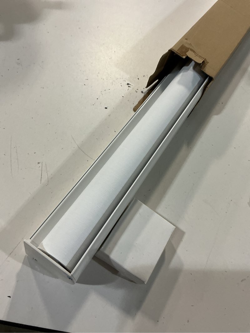Condition photo showing Good Condition for chrisdowa cordless blackout roller shades for windows, striped free-stop window blinds with privacy, thermal insulated window shades for home, office and door. white, 31" w x 72" h 31"w x 72"h white