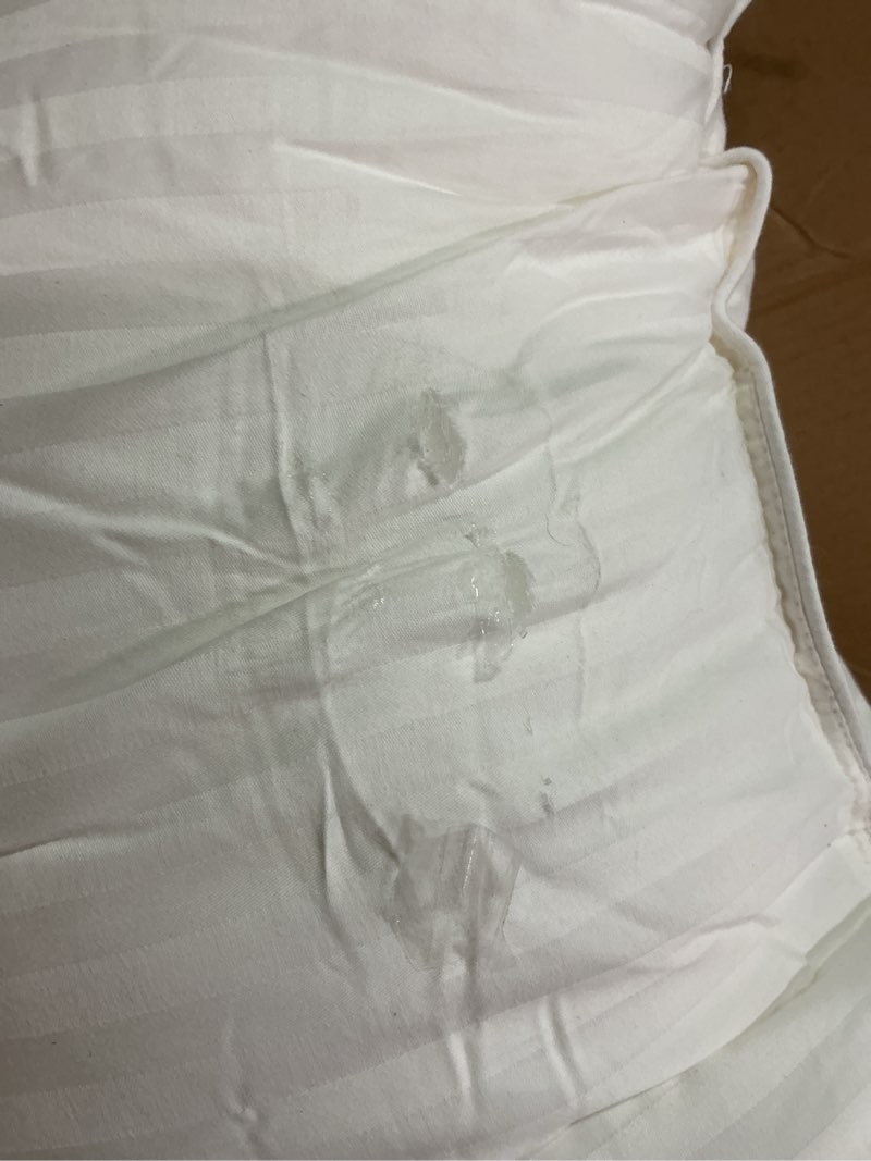 Condition photo showing As Is for Beckham Hotel Collection Bed Pillows Standard/Queen Size Set of 2 - Original Soft Down Alternative Pillow for Sleeping - Soft Support for Back, Stomach or Side Sleepers