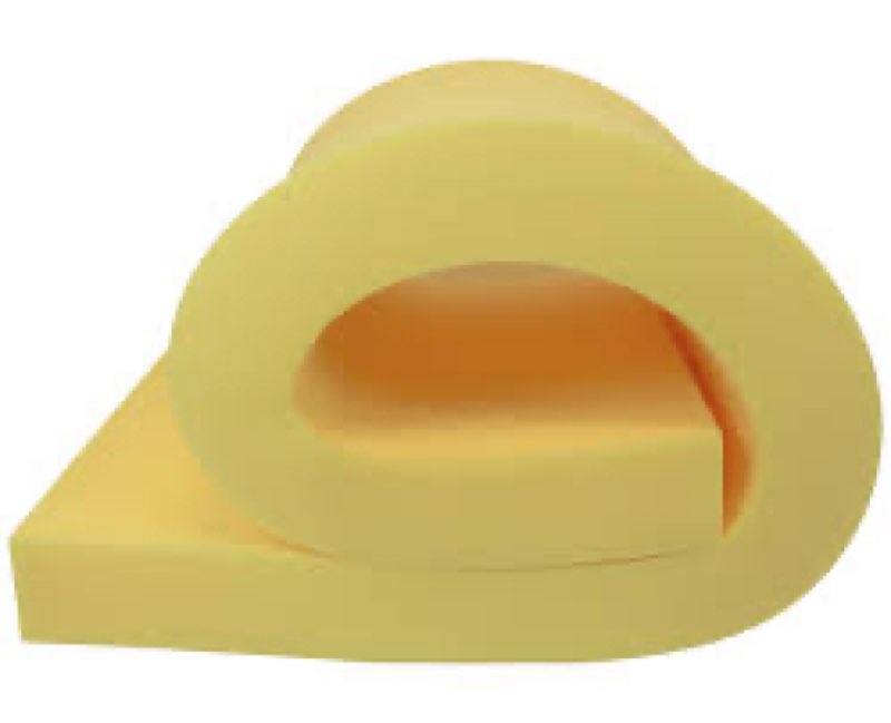 Yellow upholstery foam